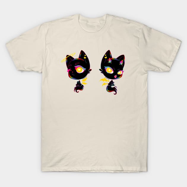 Witches Favorite Black Cats T-Shirt by 3lue5tar